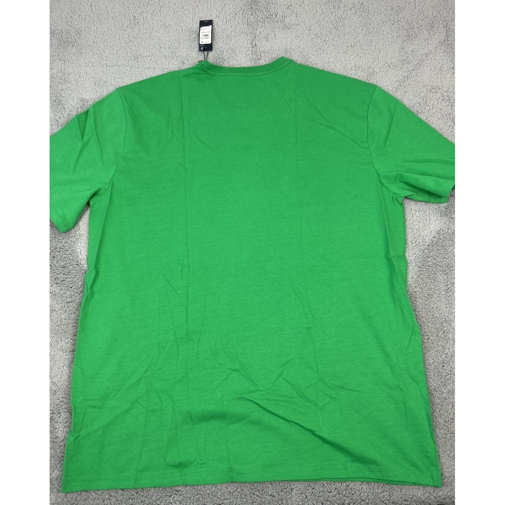 Tommy Hilfiger Logo Tshirt Mens Size XXL Green Red White Short Sleeve NWT - Picture 7 of 7